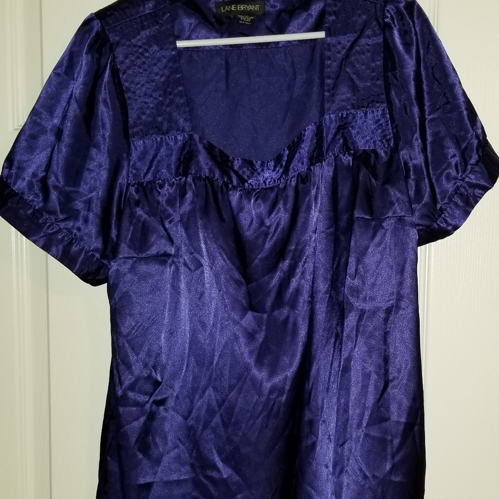 Lane Bryant, Dark purple plus size top